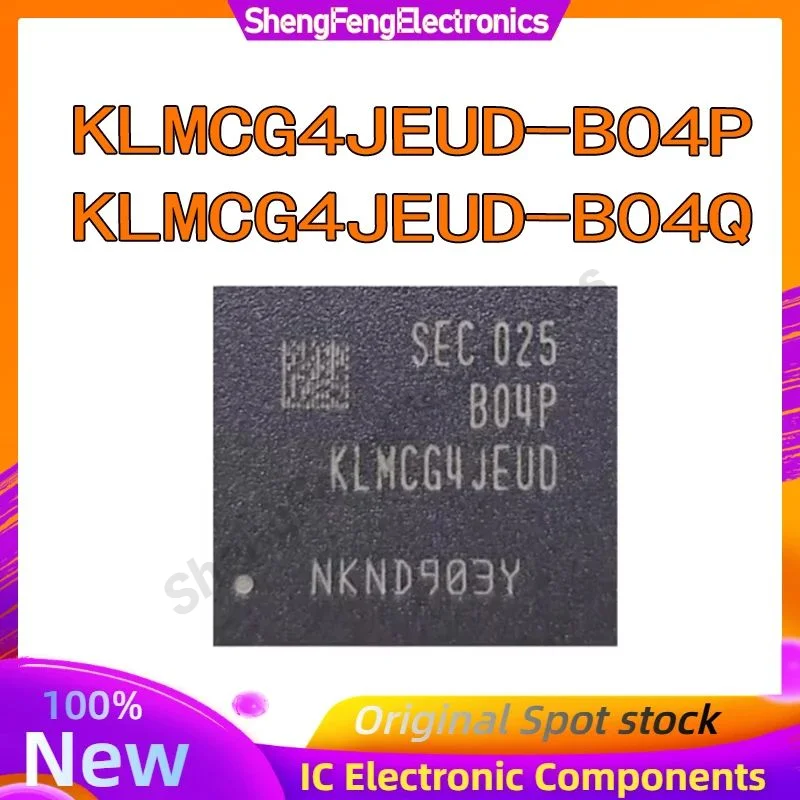 KLMCG4JEUD-B04P KLMCG4JEUD-B04Q 100% quality eMMC BGA 64Gb chip mobile phone hard disk memory Computer storage