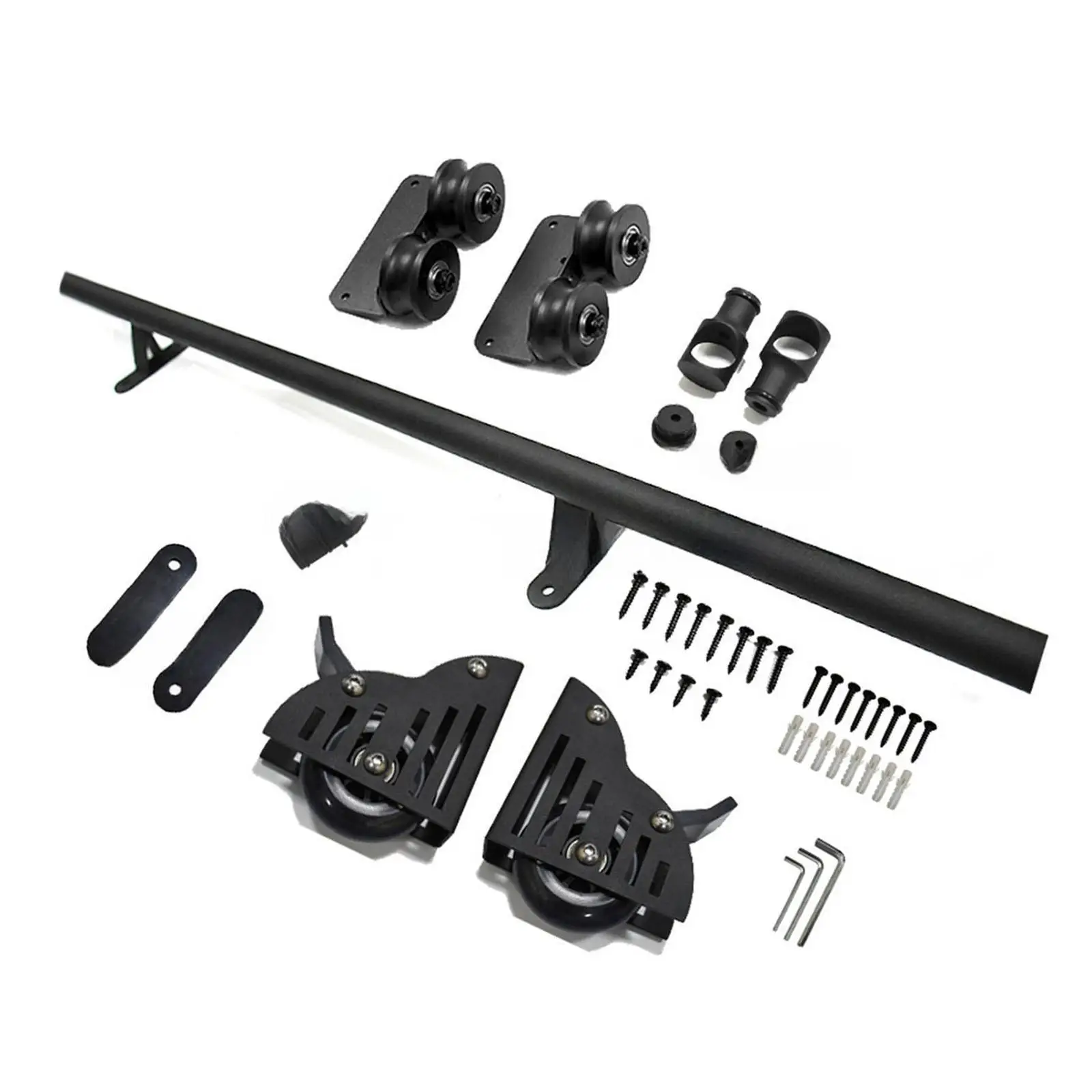 rolling-library-ladder-hardware-kit-accessories-sturdy-heavy-duty-top-roller