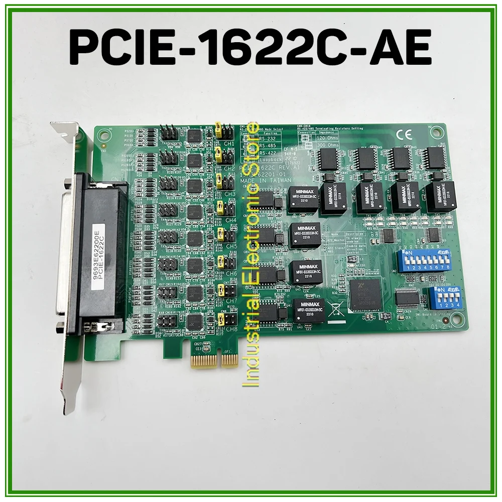 1PCS 8-Port RS-232/422/485 Communication Card Isolation Protection Function For Advantech PCIE-1622C-AE