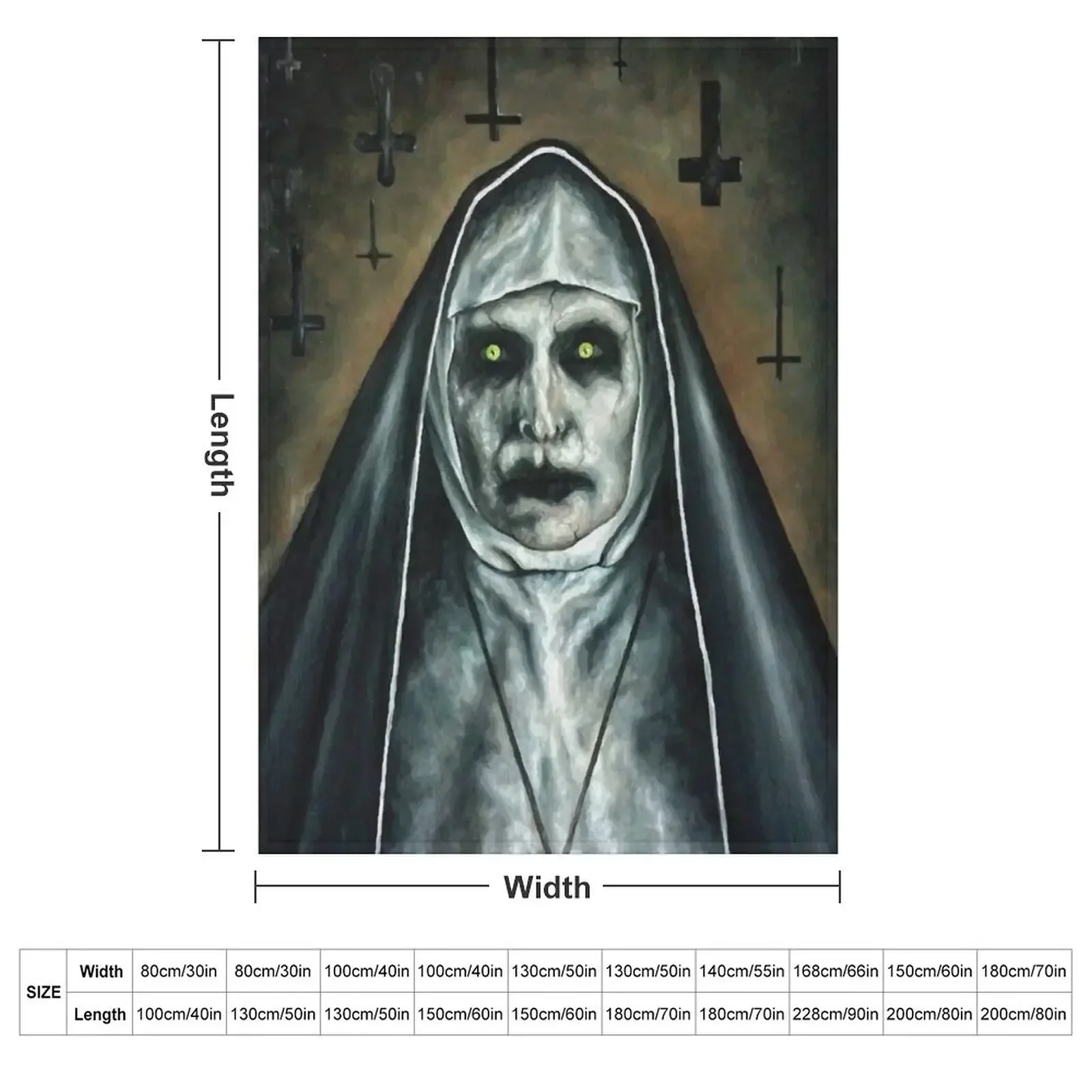 Ed Warren-NUN Throw Blanket Soft Stuffeds warm for winter Soft Plush Plaid Luxury St Plaid on the sofa Blankets