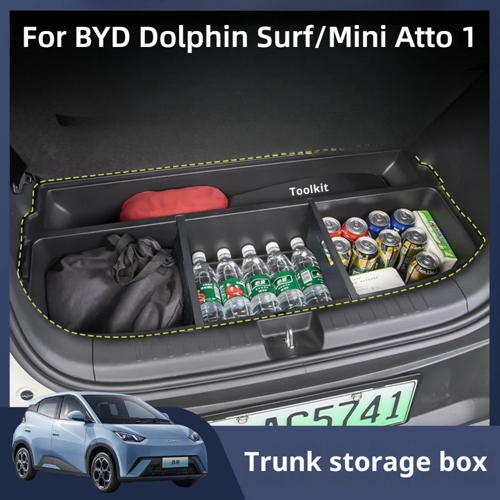 

For BYD Dolphin Surf/Mini Atto 1 Trunk Storage Box Tail Box Leveling Organizer Interior Modification Special-Fit Magic Box Auto