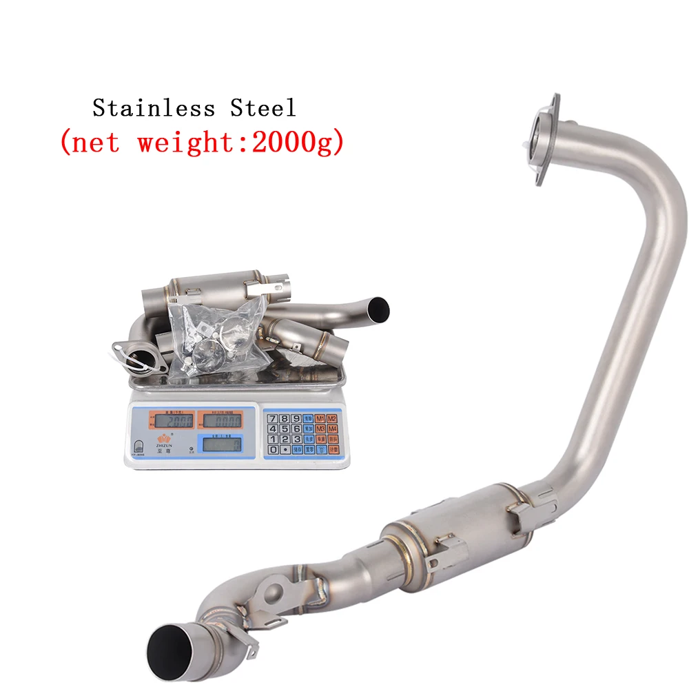 

Motorcycle Exhaust System Stainless Steel Front Header Link Pipe Slip On For Triumph SFEED 400 SCRAMBLER 400X 2023-2025