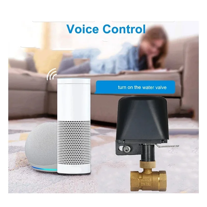 Tuya Smart 3.0 Vavle Wifi Stop Check Valve Gases Water Valve DN15 Wireless Timer Switch Control For Alexa Google Home