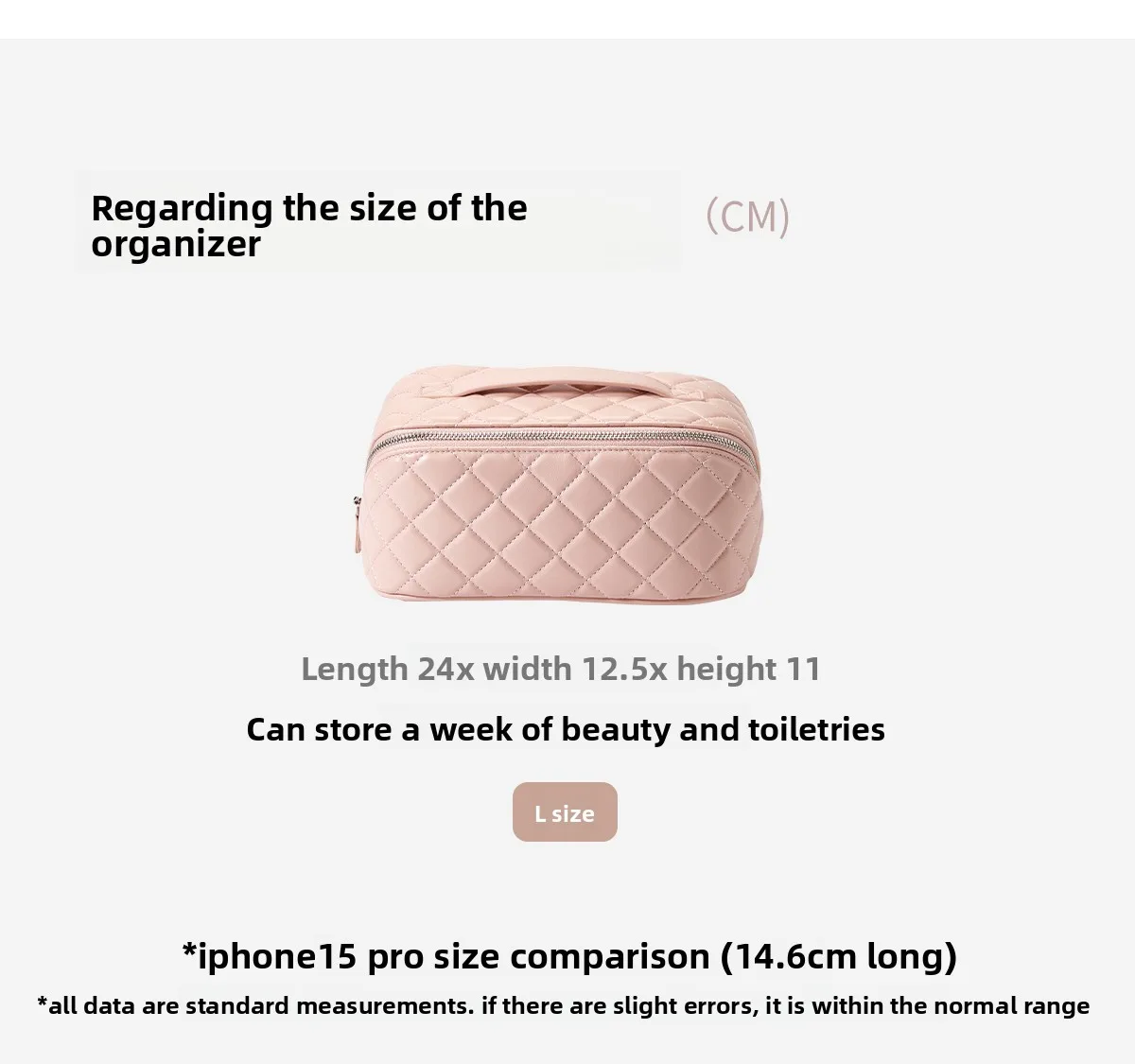 Makeup Bag for Women New High-End Light Luxury High-End Large Capacity Portable Travel Storage Bag Bag Accessories
