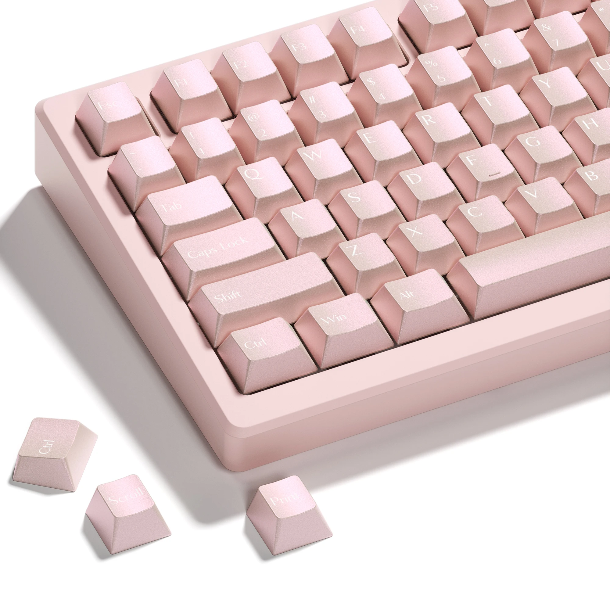 XVX PBT Keycaps Custom Keyboard Keycaps 60 Percent Pink Cherry Profile Bright Keycaps 61/68/75/84/87 Keyboard Keycaps 97 Keys