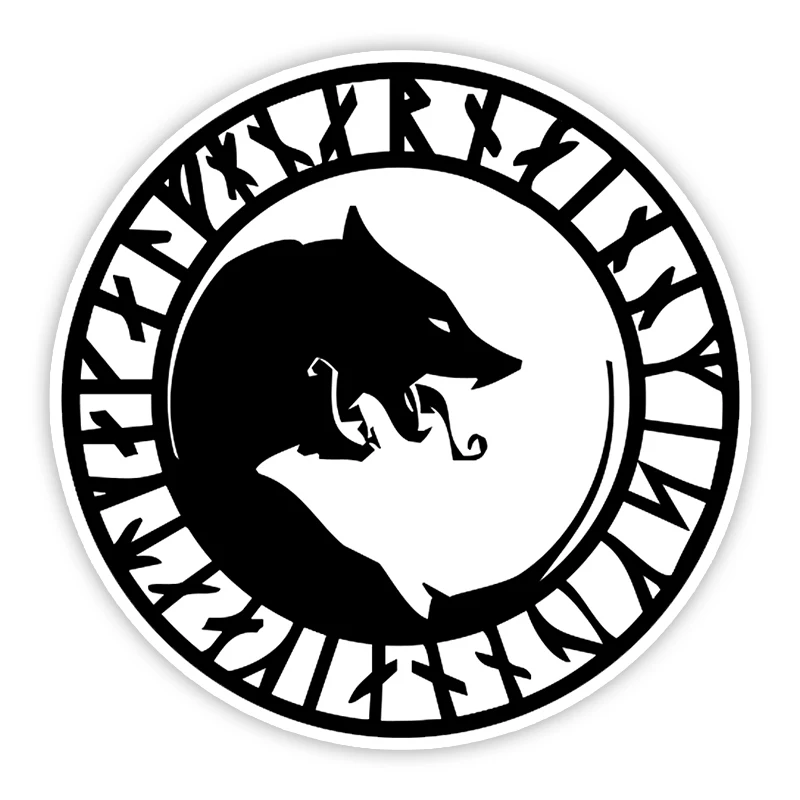 

CK21313# Die-cut Vinyl Decal Viking Wolf Car Sticker Waterproof Auto Decors on Bumper Rear Window