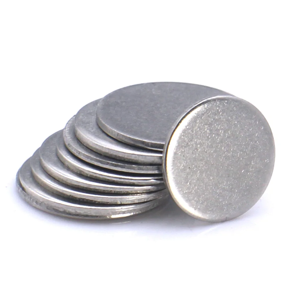 1-25Pcs R6 R7 R8 R9 R10 R11 R12-R20 304 Stainless Steel Solid Round Flat Washer Blank Disk Spacer No Hole Solid Circle Disc