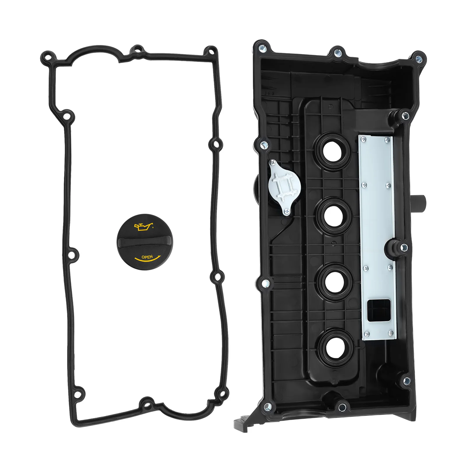 

Valve Cover w/ PCV Valve & Gasket & Cap Kit for Hyundai Accent L4 1.6L 2001-2004 2241026611 2241026610 2244126003