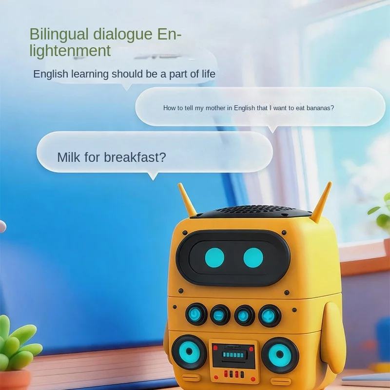 AI Big Model Student AI Intelligent Robot Children's Early Education Learning Machine Voice Dialogue Bilingual Enlightenment New view 2