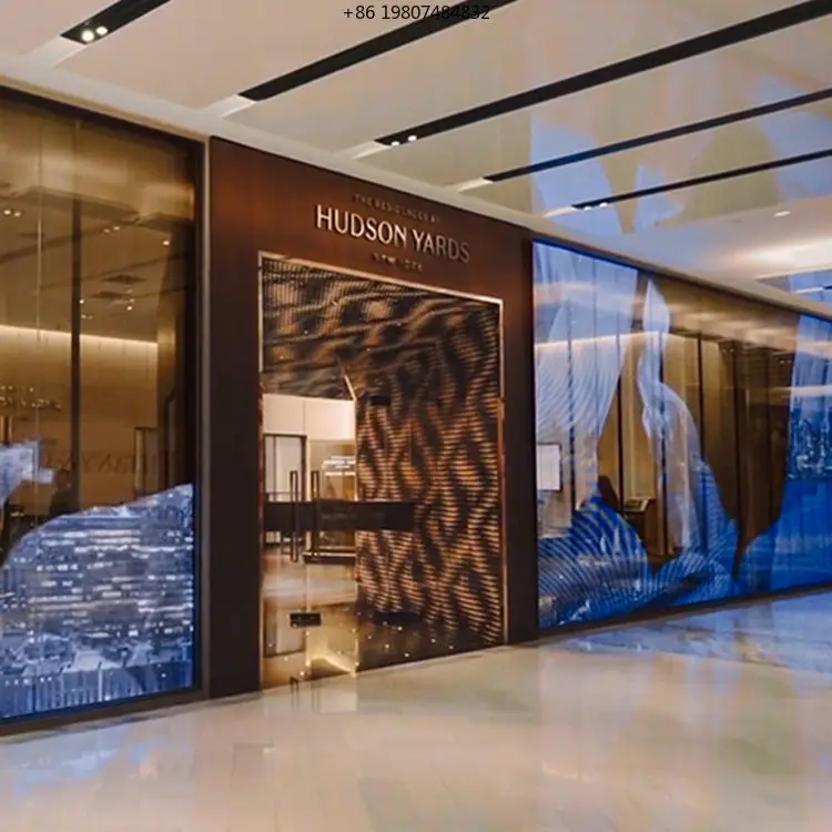 

Chain Show Animation SDK for Elevator Show Indoor P3.91 Transparent LED Screen Holographic Invisible Wall Media for Retail Store