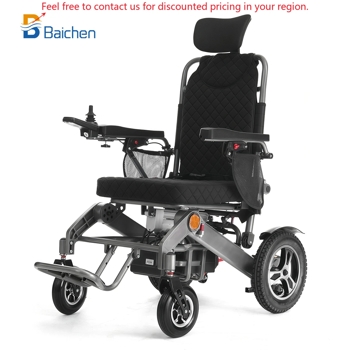 

2025 Automatic Remote Control Foldable Wheel Chair Portable Aluminum Alloy Disabled Reclining Electric Wheelchair