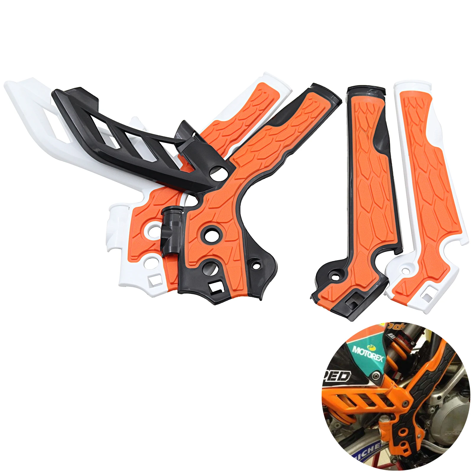 

Защитные накладки на раму мотоцикла Motocross X-Grip для KTM XCW XCFW SX SXF EXC EXCF 125 150 250 350-500 2011-2016