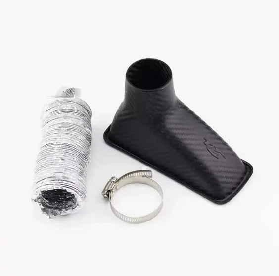 Carbon Fiber Pattern Air Inlet Car Air Intake Duct Air Outlet Universal