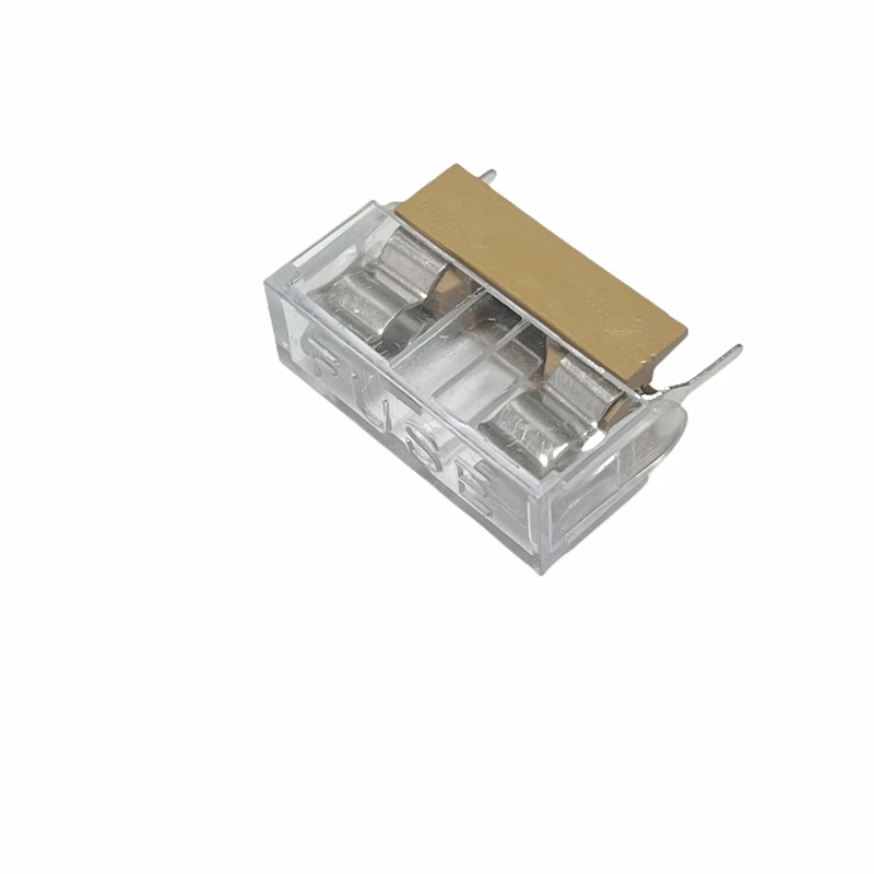 10PCS 5*20MM GLASS FUSE HOLDER with Transparent Cover 5*20 Insurance Tube Socket Fuseholder for 5X20MM 5X20 Fuse PCB BOARD