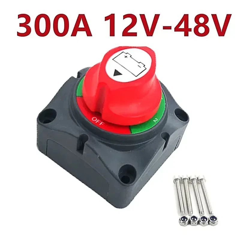 

12V-48V Battery Disconnect Switch Waterproof Marine Top Post Battery Disconnect Switch 12V Battery Cut Off Switch Master-AT80