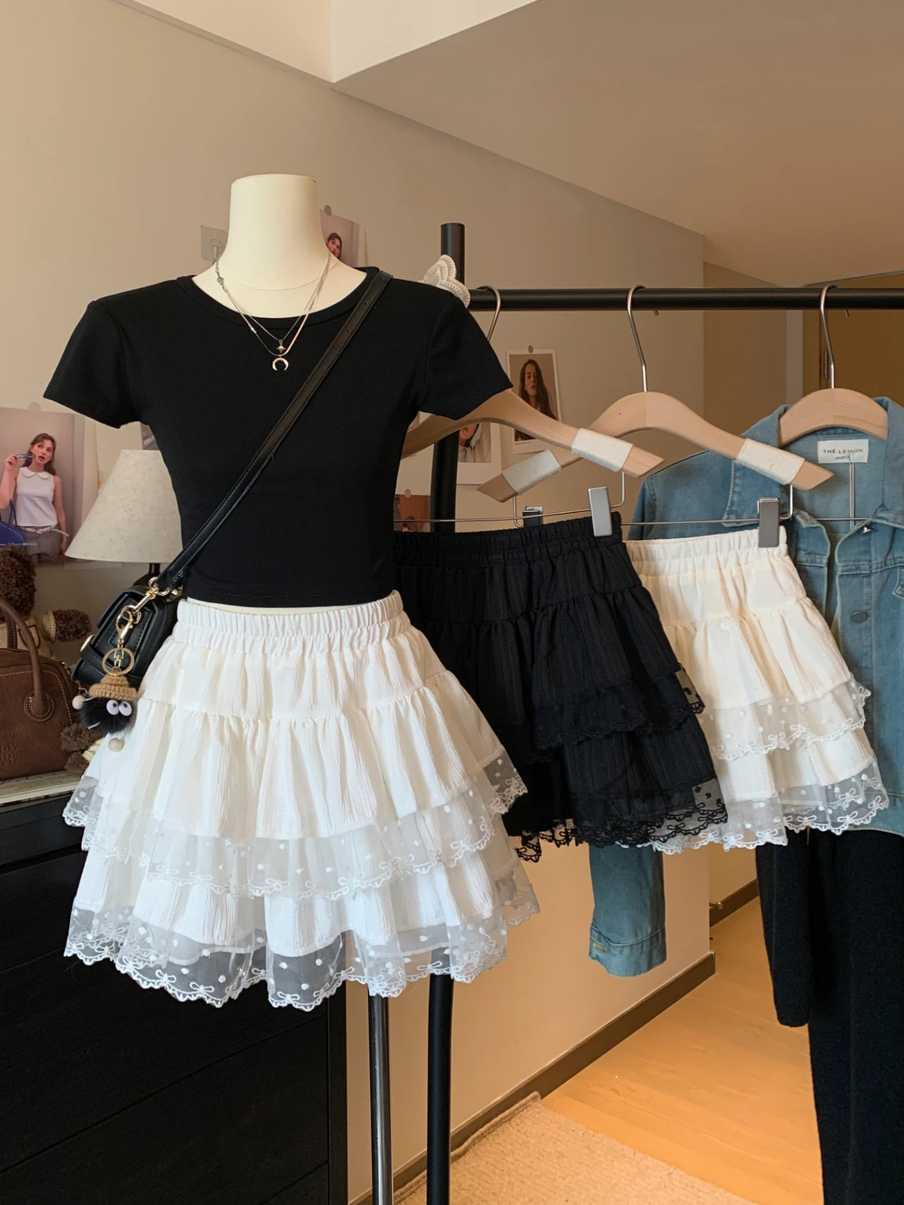 

Женская балетная юбка с оборками по низу, с высокой талией, утягивающая, многоярусная, предотвращающая просвечивание, короткая, весенняя, в нежном стиле