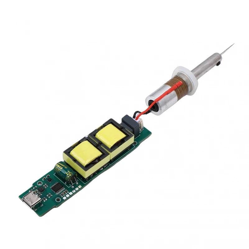 Przetwornik ultradźwiękowy do cięcia 30W 40KHz, nóż ultradźwiękowy z modułem napędowym do druku 3D, plastiku, drewna, żywicy. — 2