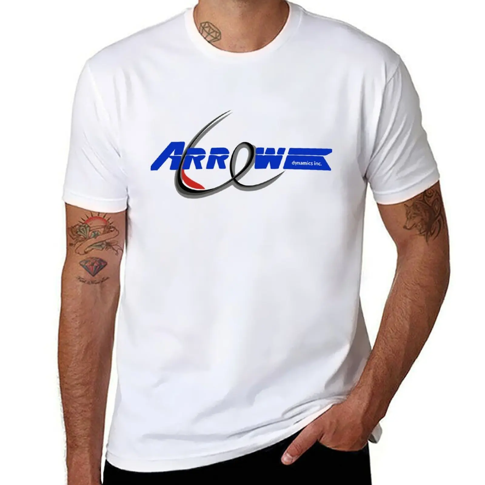 

Arrow Dynamics Double Logo T-Shirt t shirts for man cotton t shirt man plain T-Shirt