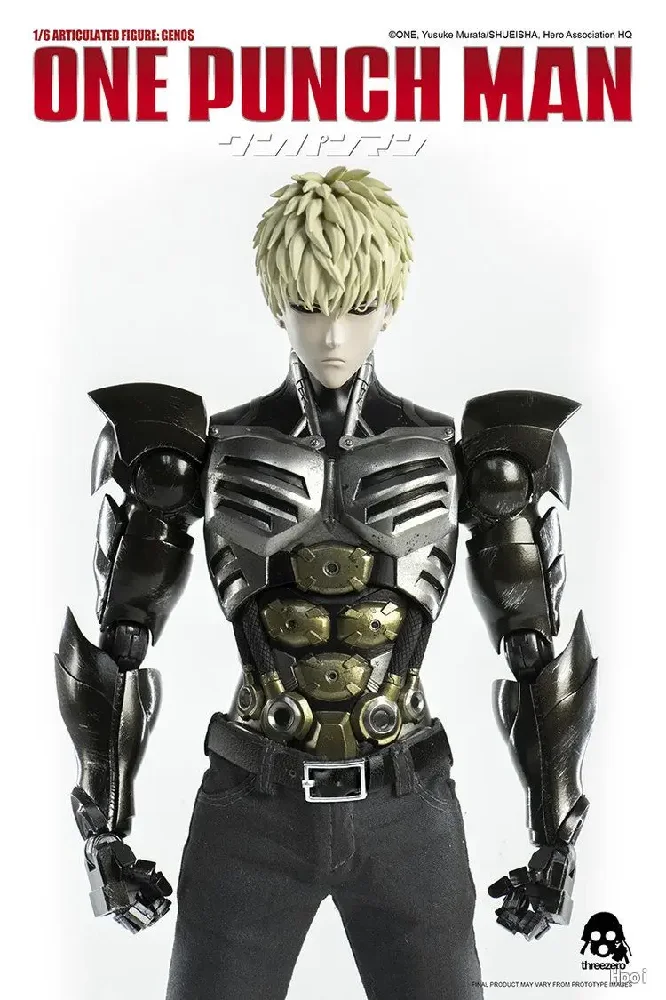 Original 3A Threezero 1/6 ONE PUNCH-MAN Season 1  Genos 1.0 Action Figure Model Deluxe Version 30cm