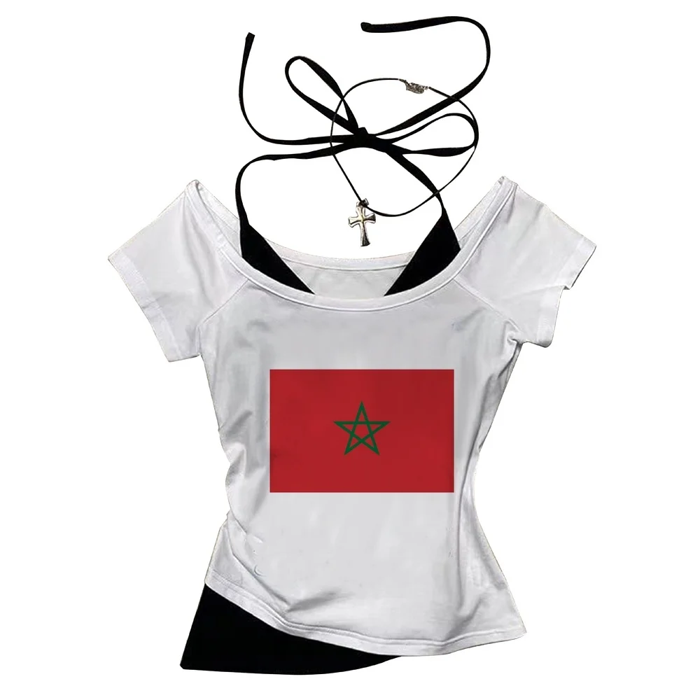 Morocco cropped top shoujo y2k cute kawaii harajuku alternative  tshirt gyaru 2000s y2k japanese dollette