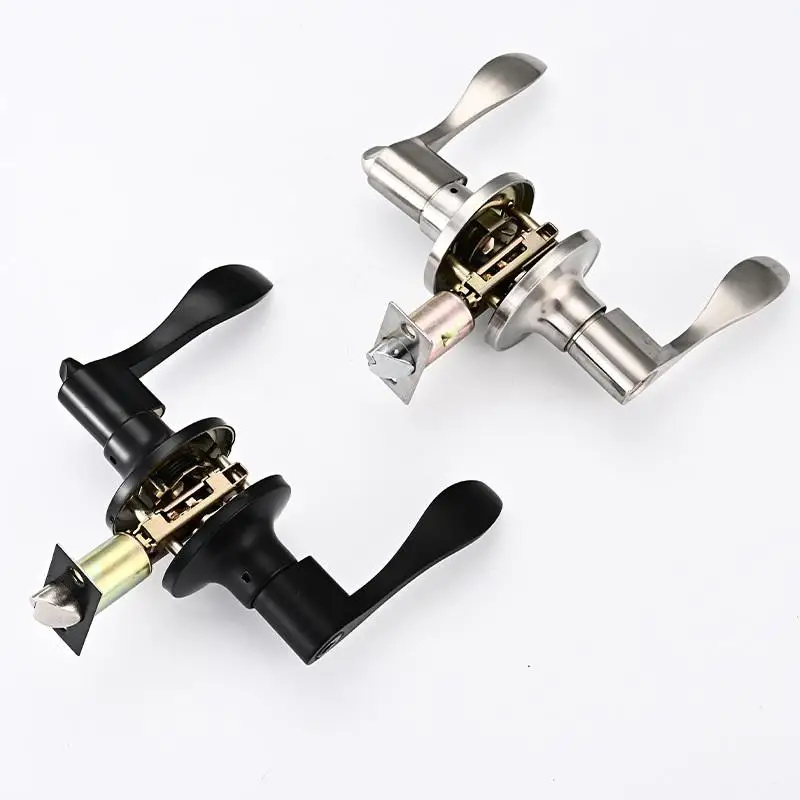 Hot Door Handle Lock Round Entry Security Privacy Sliding Front Doors Entrance Keyed Locks For Bedroom Living Room Household