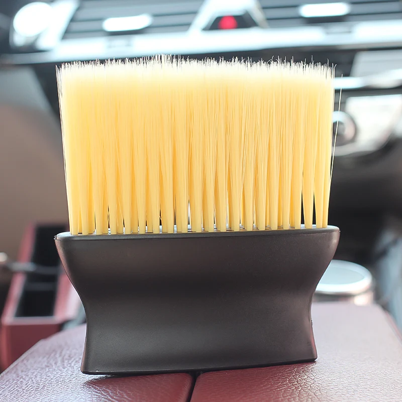 Auto Interior Detailing Brush Long Soft Bristle Deep Clean Dashboard Air Vent Crevice Dust Cleaning Brush Scratch Free