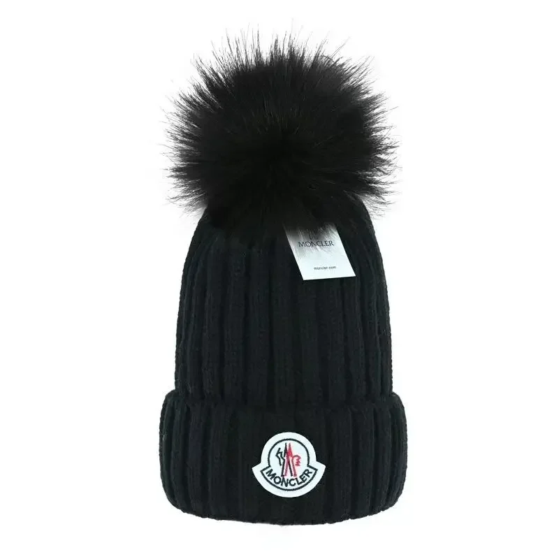 Hot Fashion Moncler  Autumn Winter Knitted Hat High Quality Warm Beanie Cap Men And Women Outdoors Warm Unisex Casual Hats