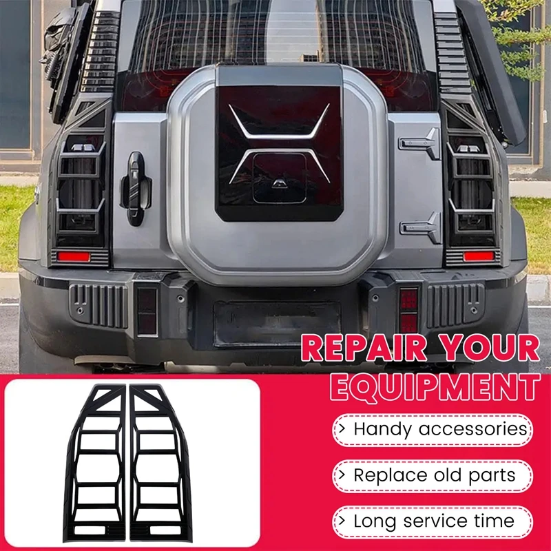 Gloss Black Car Taillight Frame Lampshade Decoration For Chery JETOUR Traveler T2 2023 2024 Model