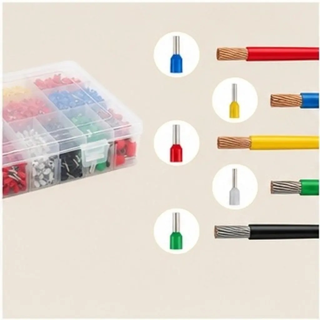 2120Pcs Premium Copper Tube Terminals Insulated Crimp Connectors with Transparent Storage Case for Wire Splicing in Harsh