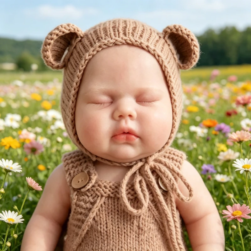 

13inch 32cm Realistic Silicone Reborn Doll Solid Silicone Waterproof Bath Toy