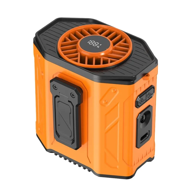 

【TRAVEL ESSENTIAL】Wearable Belt With 100 Level Speed Settings Portable Waist Clip Fan, Cool Clip Fan Under Shirt For Outdoor Wor