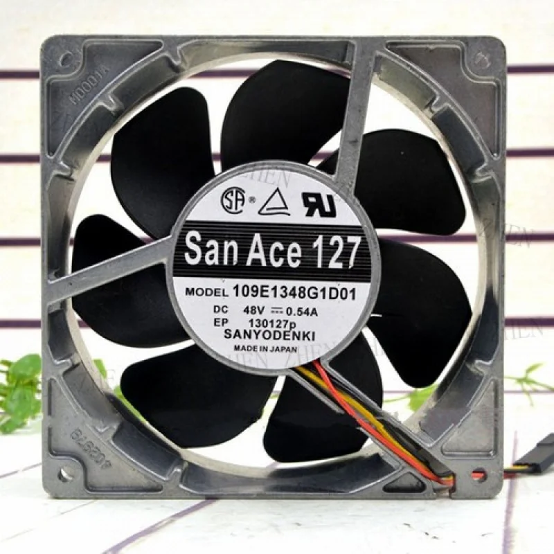 

Y 1PC New 109E1348G1D01 For SANYO San Ace127 48V 0.54A cooling fan # QW.