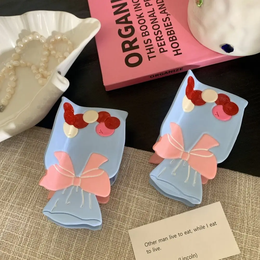 

Милая уксусная кислота, маленькая золотая рыбка, ацетатный коготь для волос, прозрачный мультяшный бант, заколка для волос, заколка в виде акулы, цветок, большой коготь для волос для девочек