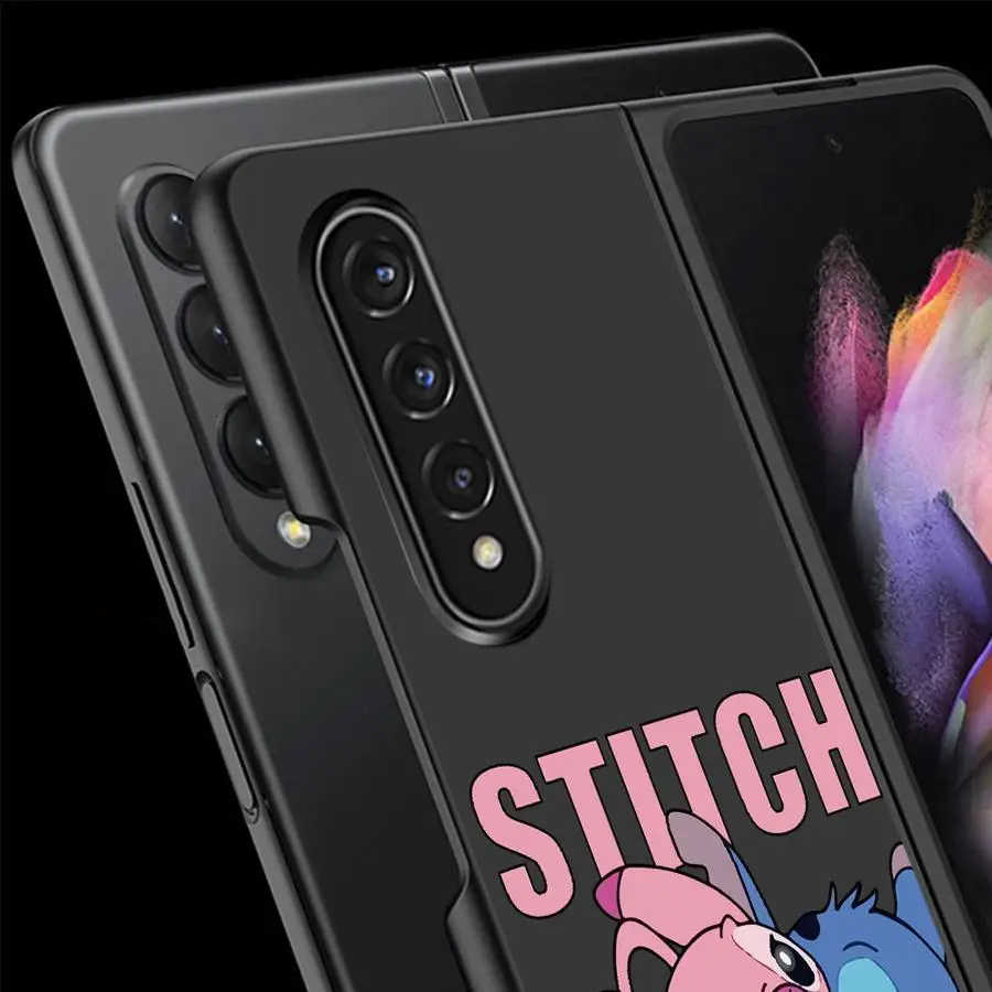 حافظة لهاتف سامسونج جالاكسي ZFold3 ZFold7 ZFold5 ZFold6 ZFold4 Z Fold 7 6 5 4 3 غطاء هاتف صلب ديزني ستيتش لطيف #5