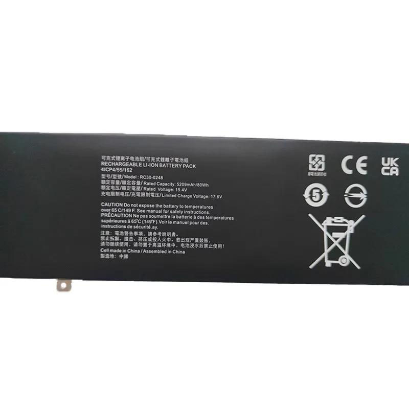 15.4V 5209mAh RC30-0248 Laptop Battery For Razer Blade Stealth 15 2018 2019 RTX 2070 RZ09-02385W71-R3W1 Max-Q RZ09-02386