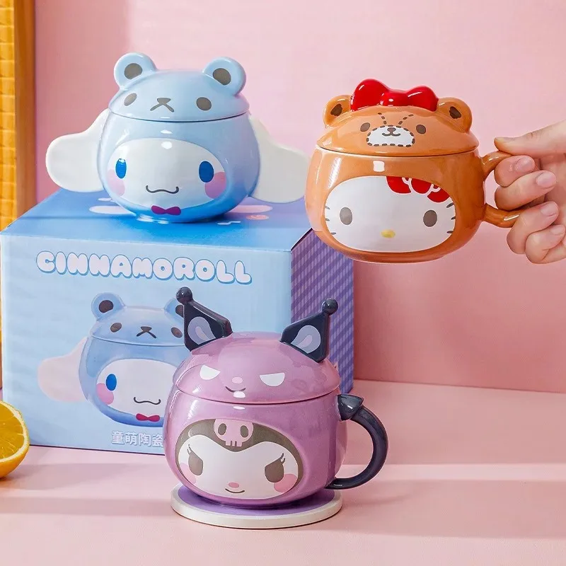 

Кружка Sanrio Kawaii Big Belly в форме персонажа аниме Hello Kitty, детская мультяшная милая кружка для молока, аксессуары My Melody
