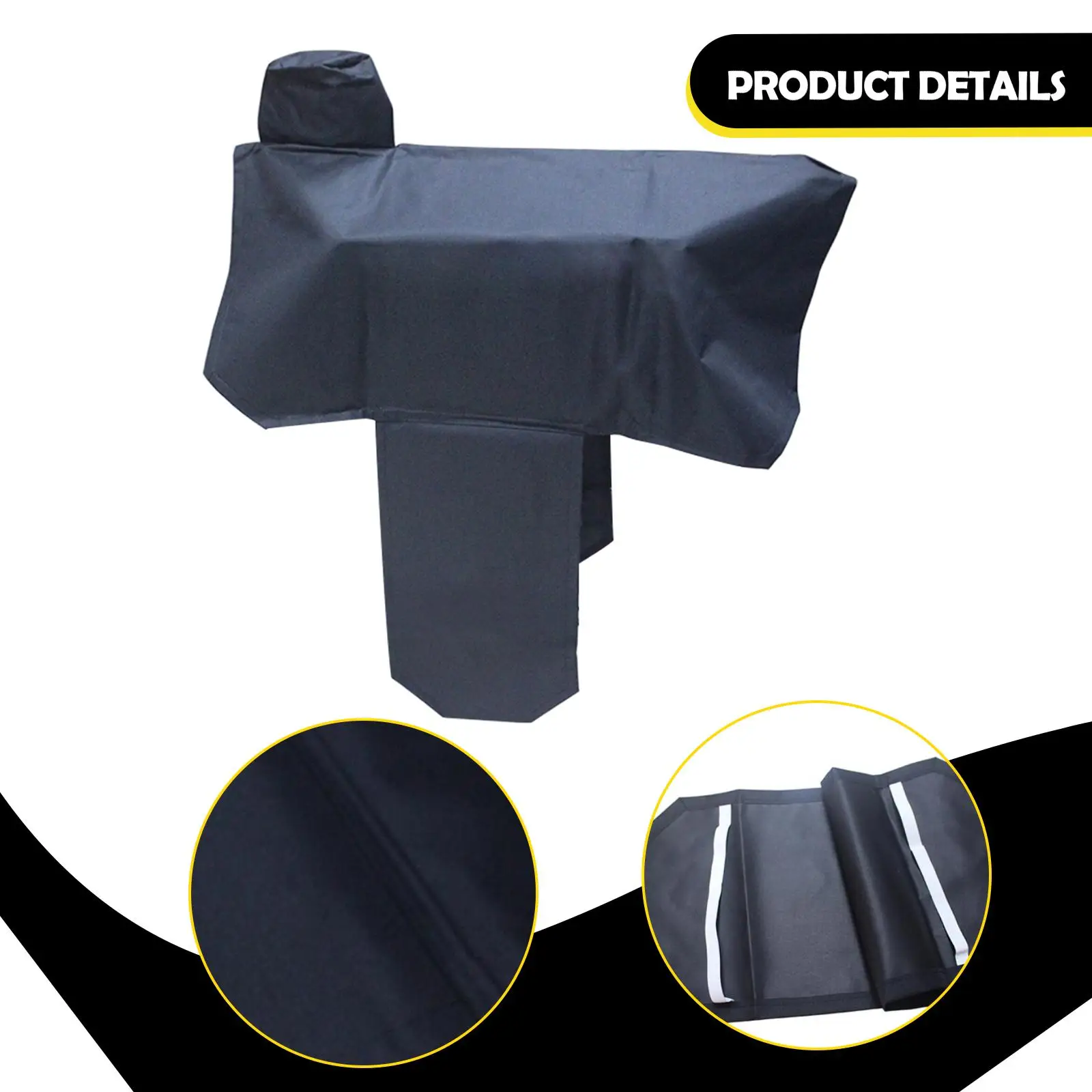 غطاء سرج الحصان، أربطة مرنة، غطاء حماية مقاوم للتآكل، قابل للغسل، ناعم مقاوم للماء، قماش أكسفورد، حماية السرج #5