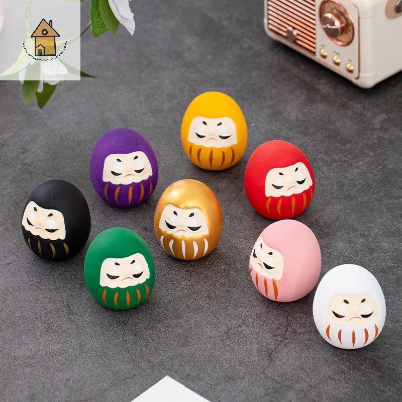 

Japanese Ceramic Daruma Statue Daruma Tumbler Crafts Lucky Fortune Ornament Landscape Daruma Doll Fengshui Home Decor Gift