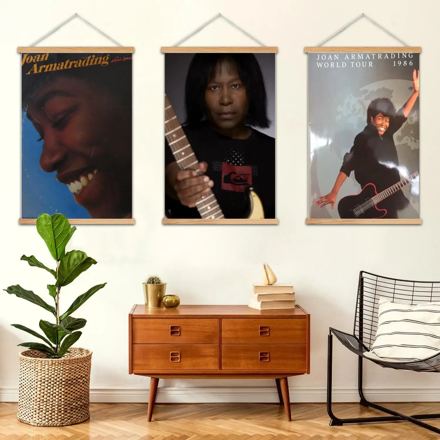 Joan Armatrading Framed Wall Painting Canvas Art Poster and Wall Art,  Modern Family Bedroom Decor,Decorative painting