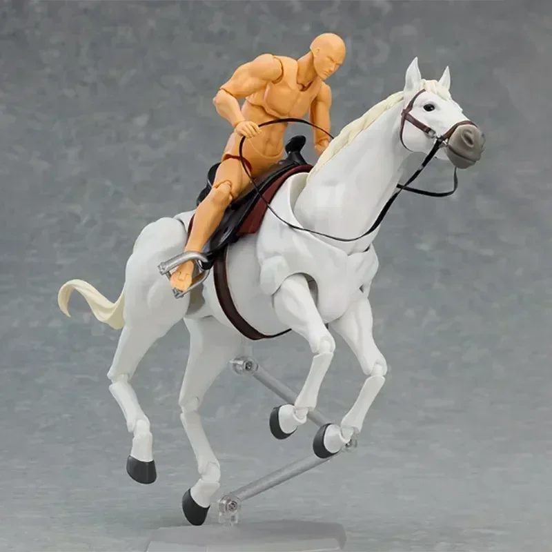 Movable Joint Anime Horse Figure, Estátua Animal para Figma, Estatueta de Ação, Bonecas Modelo Colecionáveis, Desktop Decor Toys, 1/12