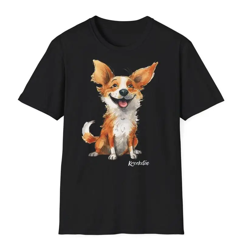 

Забавная футболка с собакой корги, милый любитель домашних животных, животное, мама, папа, мягкий стиль