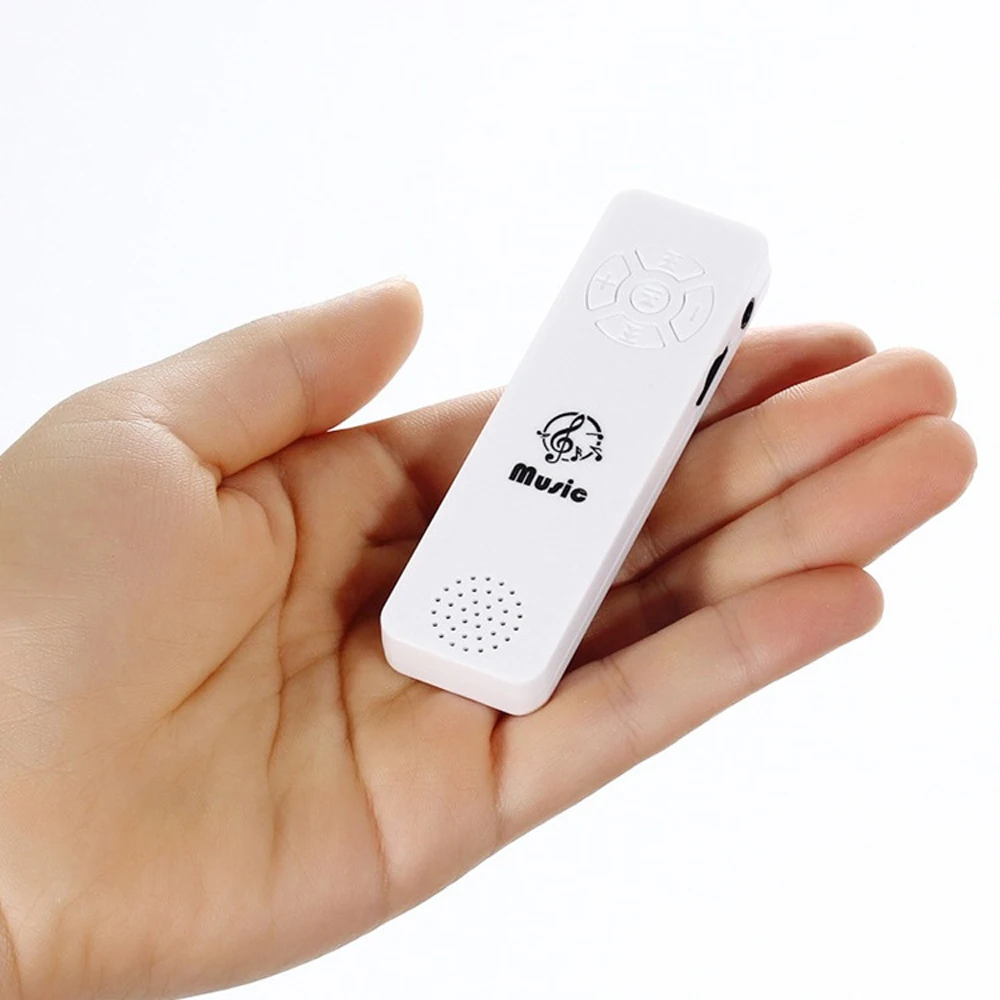 Mini MP3 Player USB Music Players Student Sports Running Walkman Ultra Thin Fashion Music Player Support Loudspeaker TF Card
