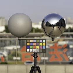 VFX-HDRI Grey Ball, Film Capture Shooting Ball, Reflective Sphere, Metal Mirror Ball