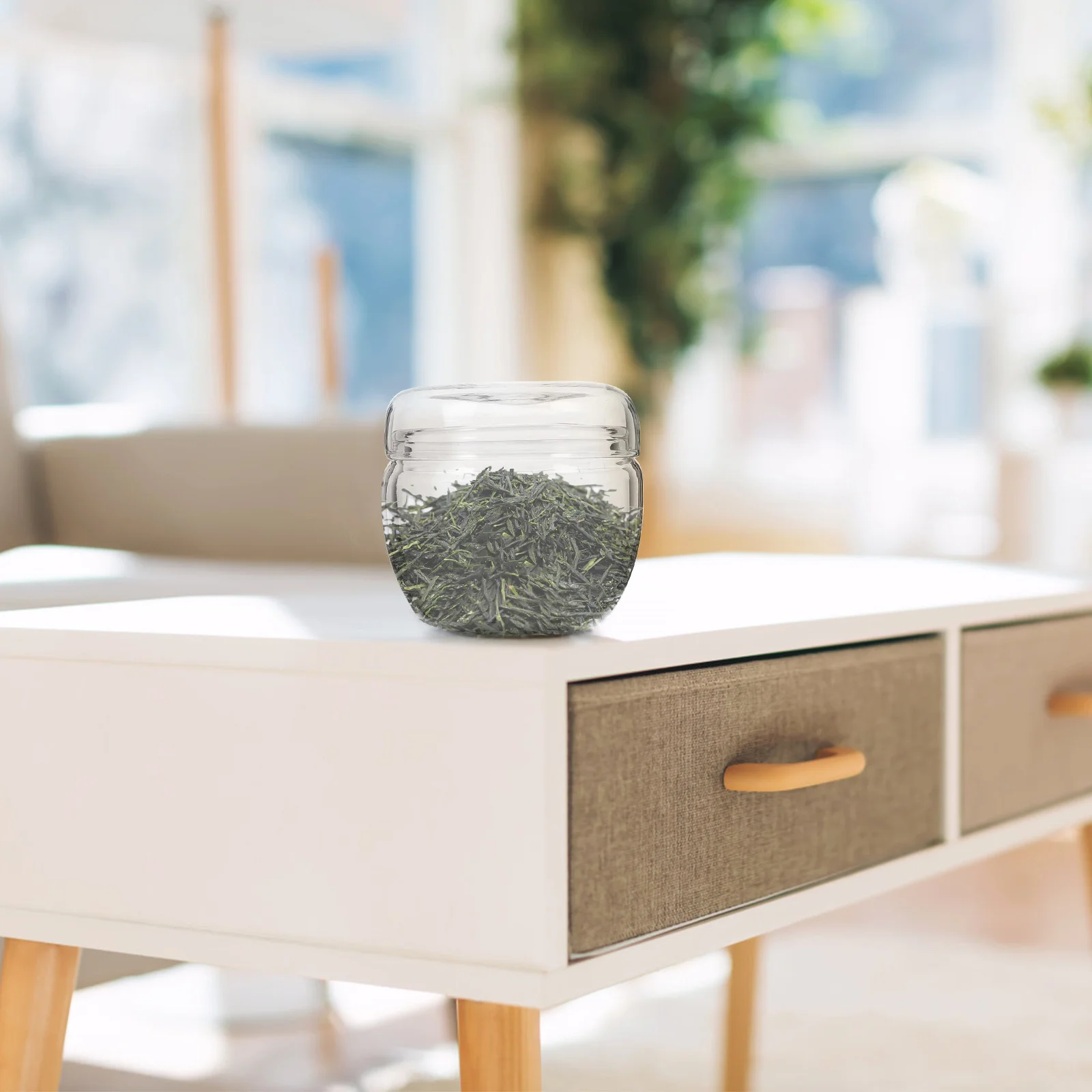 

Creative Glass Tea Canister Premium Food Jar Multi- Storage Container Candy Biscuits Flour Sugar Baking