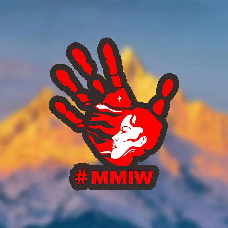 1個 # MMIW アクティビズム ビニール デカール - インディジェナス・ライトズ・アウェアネス・ステッカー（社会正義のための壁/ラップトップ/車の窓/水筒用）