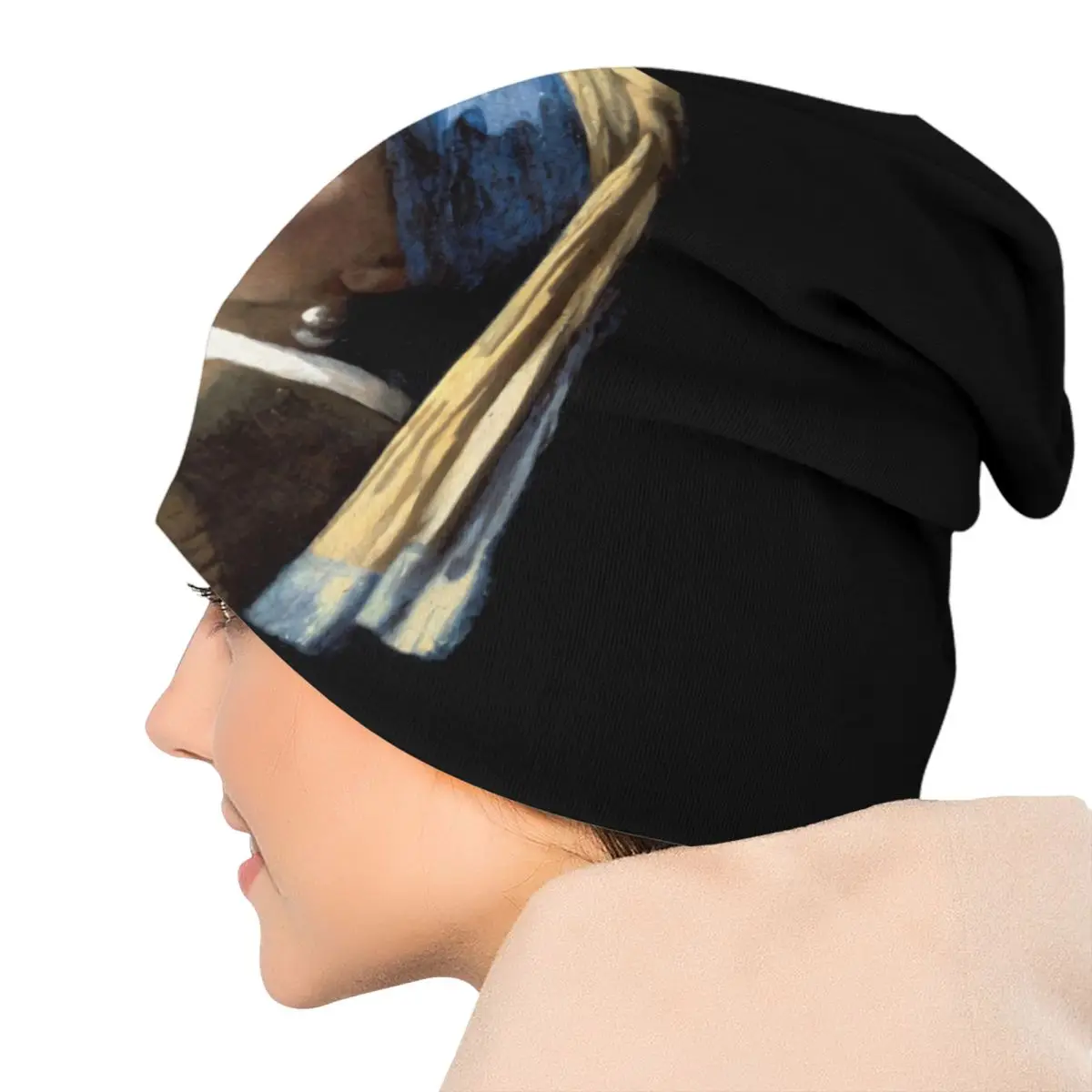 Girl With A Pearl Earring Skullies Beanies Caps For Unisex Winter Warm Knitted Hat Vincent Van Gogh Painting Bonnet Hats