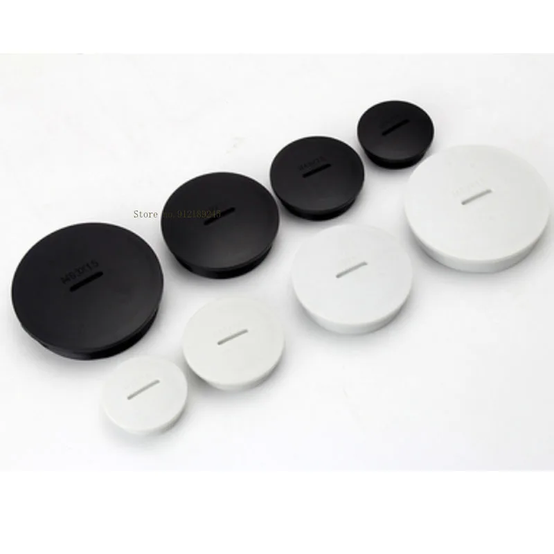 M12~M32 Nylon Waterproof Plug Plastic thread sealing plug Black/White Hole Cover Cap