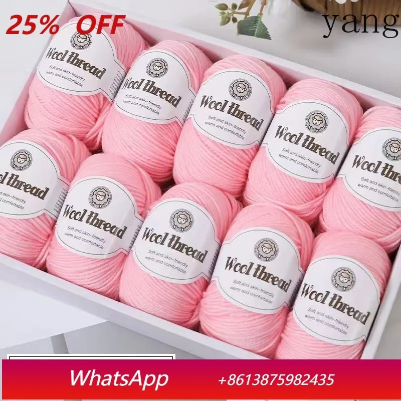 

Pack of 10, wool blend thread handmade DIY sweater scarf anti-pilling