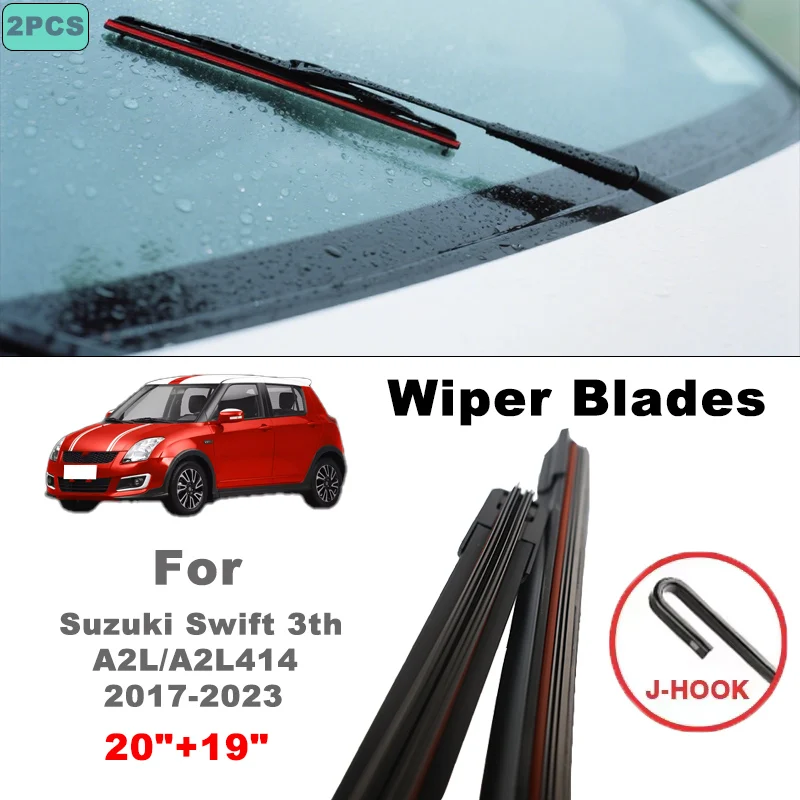 

Car Front Wiper Blades Set Kit For Suzuki Swift 3rd A2L 2017-2023 Hatchback Windscreen Windshield Window 20"19" Accessories