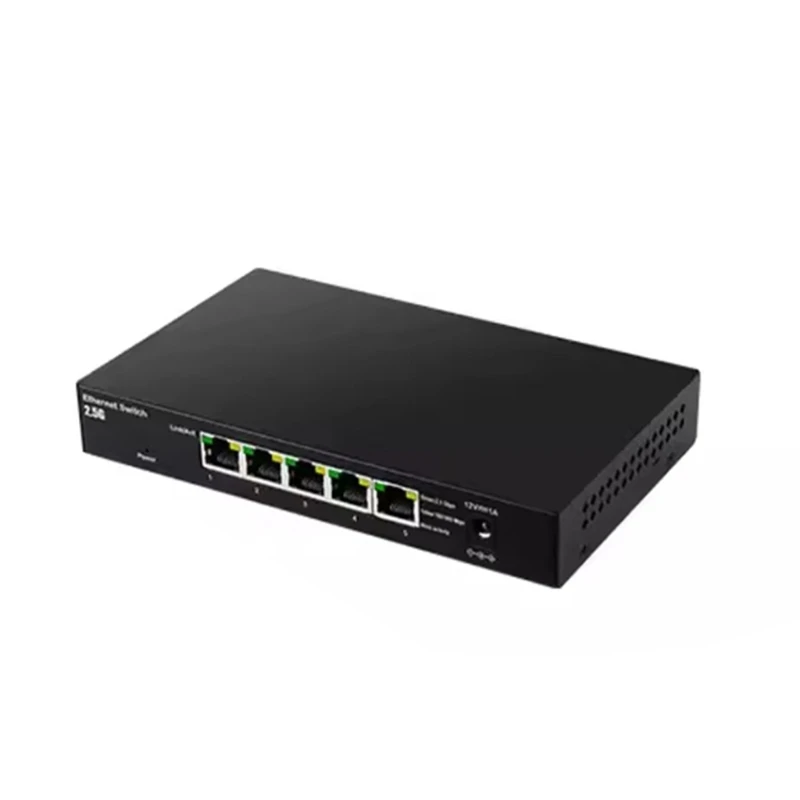 2,5 GHz desktopnetwerkschakelaars RJ45 Gigabit Ethernet 5-poorts HUB voor computerdropship